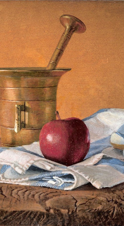 Still Life With Apple by Monica Rus