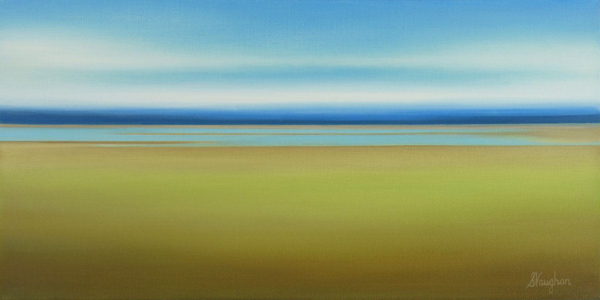 Peaceful View - Abstract Landscape by Suzanne Vaughan