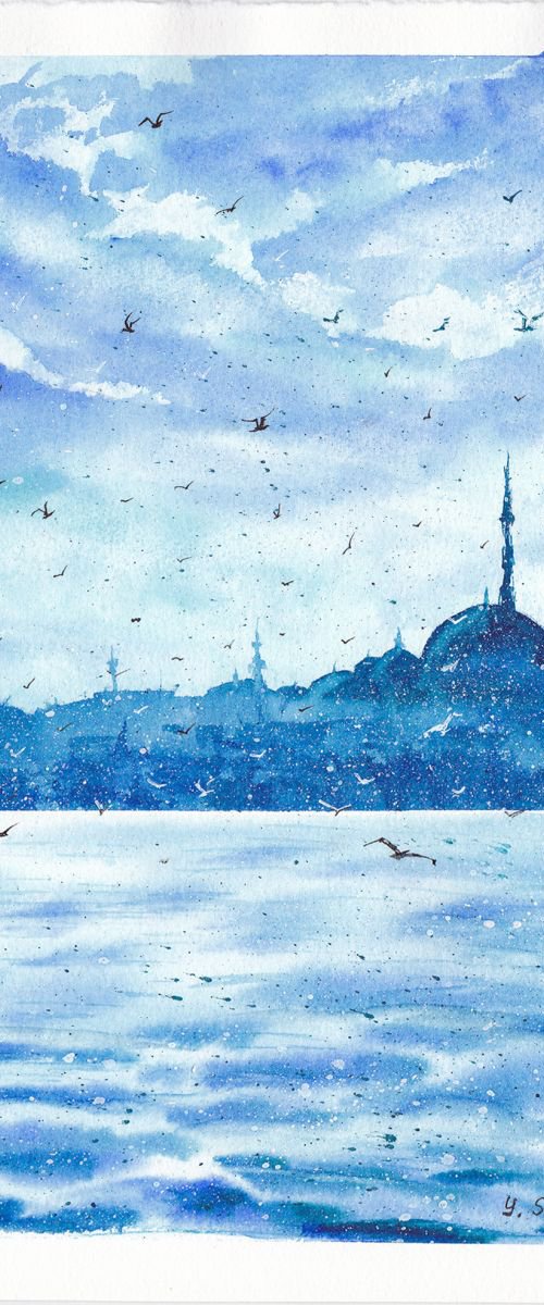 Snow in Istanbul by Yulia Schuster