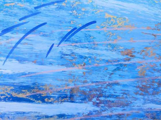 Landscape with splashes