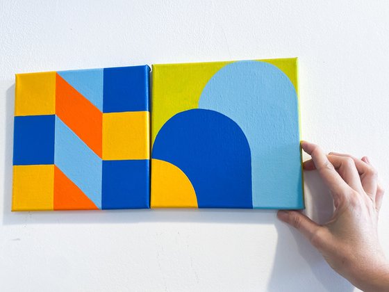 Architecture Blue Meets Orange
