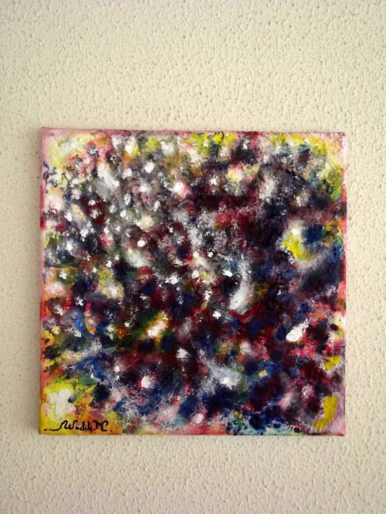 SPECKLED  - Abstract Painting - 30x30 cm
