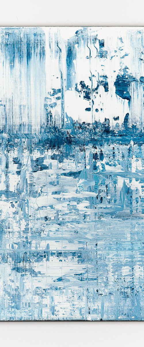 Blue abstract painting BW467 by Radek Smach