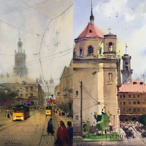 Old Ukrainian city of Lviv