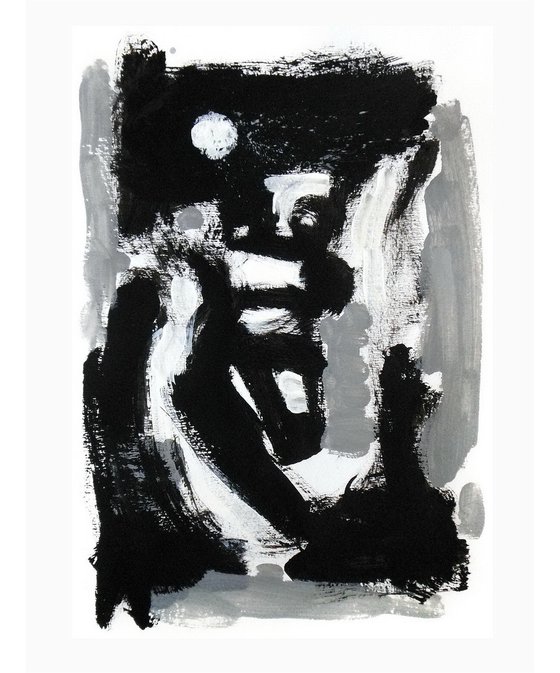 Black and White Abstract Forms