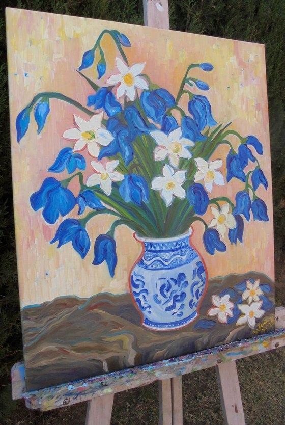 Bluebells and Daffodils