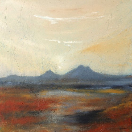 Morven Sunrise, Scottish mountain landscape