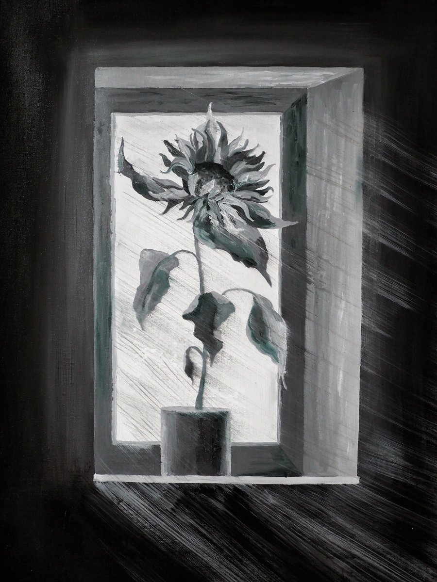 Impressionistic Botanical Oil Painting By Delnara El, 28 X 39, Hold Your Light, Original Artwork