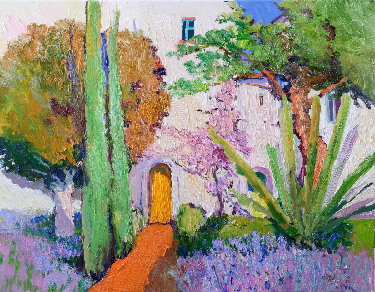 Backyard In Los Angeles By Suren Nersisyan, 28 X 22, Artwork For Sale On Artfinder