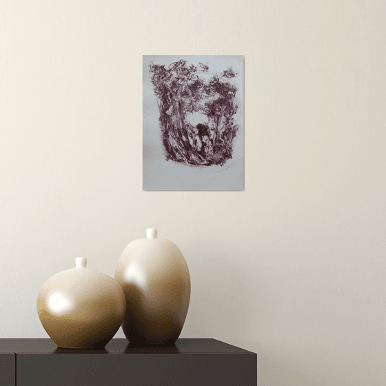 The Goblin, acrylic on paper 28x21 cm