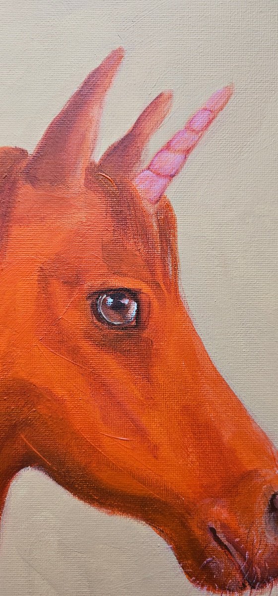 My intrepid orange chestnut unicorn