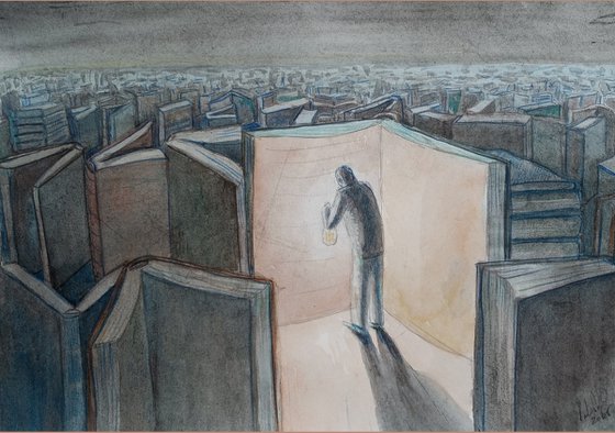 Reader in the labyrinth