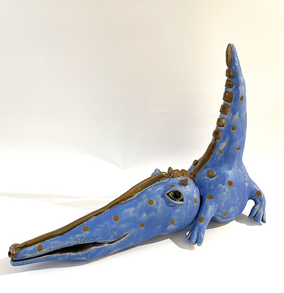 Blue Crocodile-large size