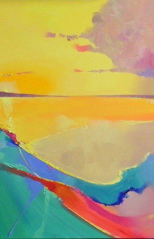 "Abstract landscape" (2021) by Mykhailo Novikov