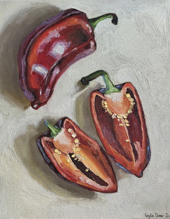 Red Still Life with Paprika