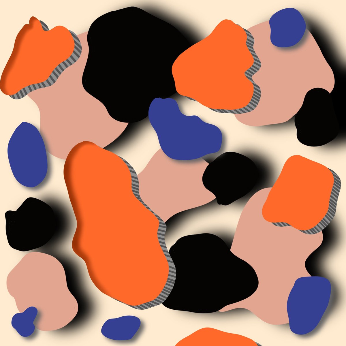 Abstract Giclee Print By Sumit Mehndiratta, 39 X 39", Depth Deco, Original Artwork