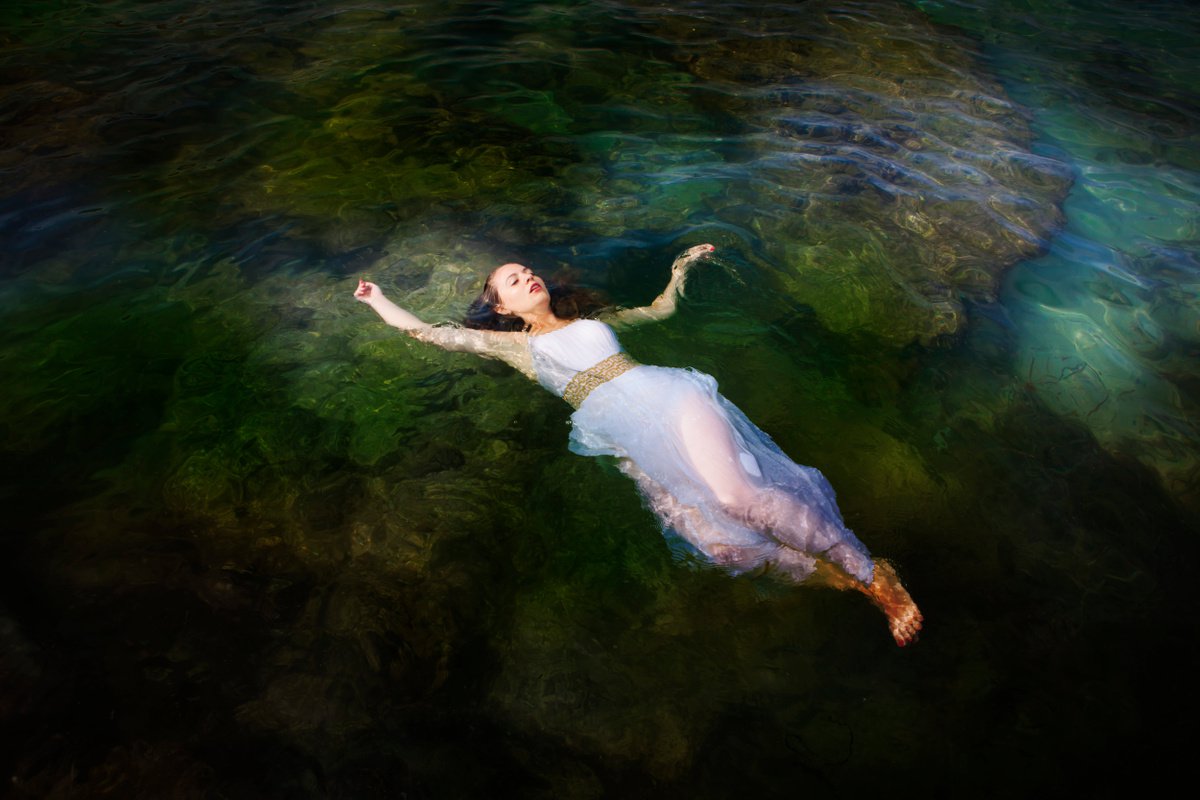 Impressionistic Photograph , Mermaid In Ibiza Iii By Viet Ha Tran, 54 X 36, Artwork For Sale On Artfinder