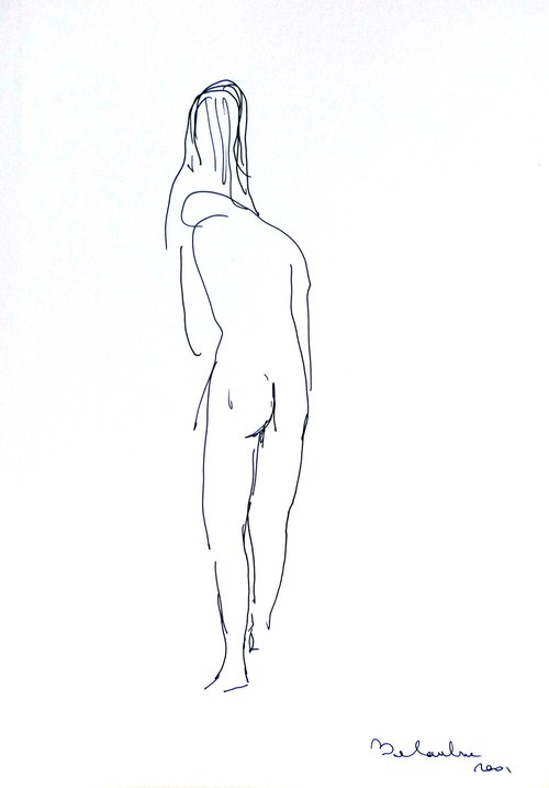 The Nude 2001-2, 21x29 cm by Frederic Belaubre