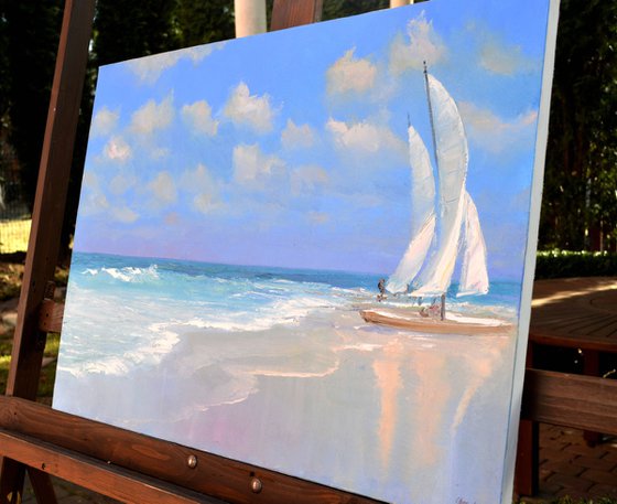 Sea. Sailboat