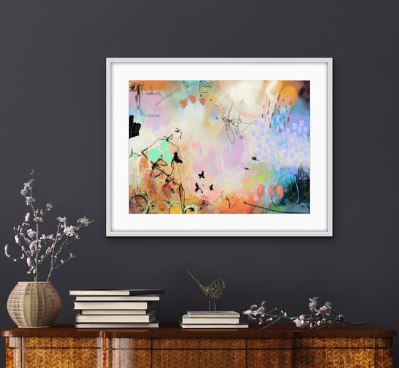 Y'a de l'amour dans l'air - Abstract artwork - Limited edition of 5