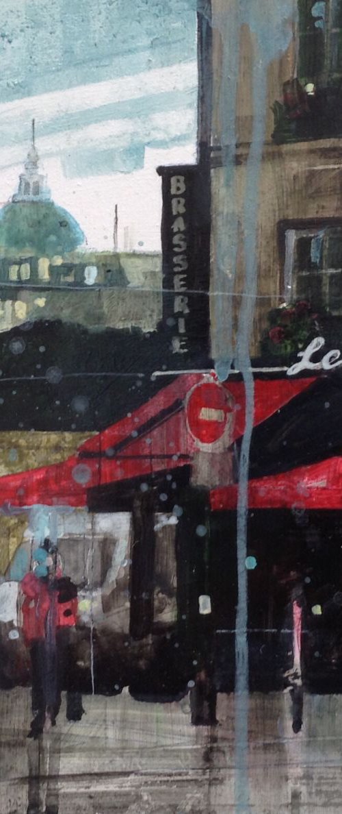 September Rain. Rue de Rennes, Paris 18 September. by Julian Sutherland-Beatson