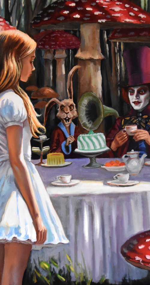 Alice meets the Mad Hatter by Serghei Ghetiu