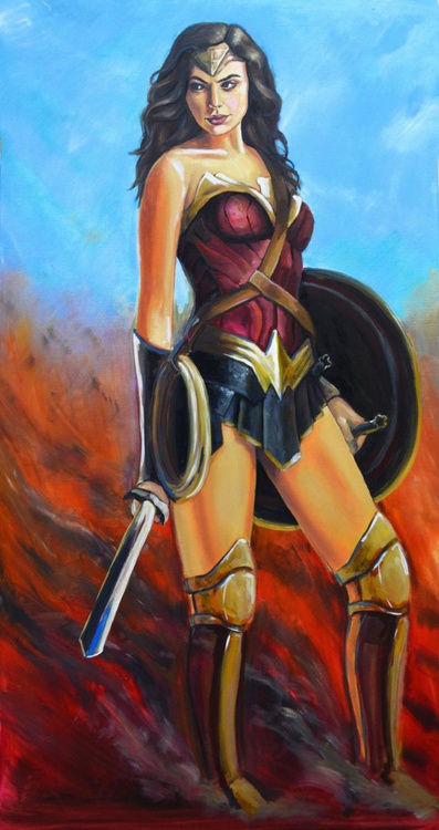 Wonder Woman Oil Painting Artfinder
