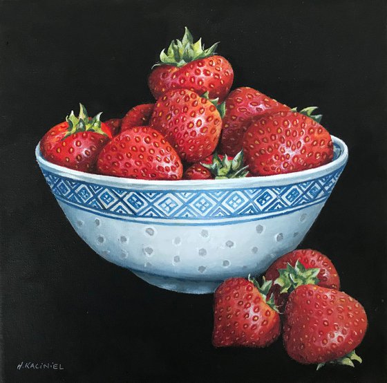 A Bowl of Strawberries,