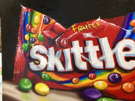 Skittles still life