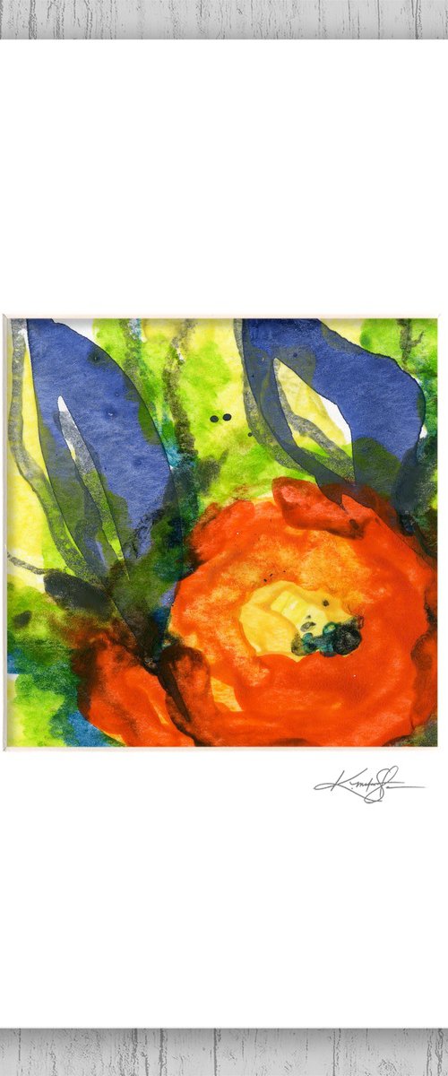 Encaustic Floral 9 by Kathy Morton Stanion