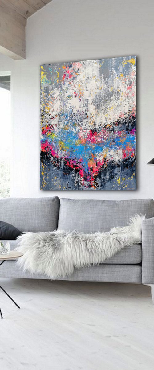160x120cm. / abstract painting / Abstract 1189 by Alex Senchenko