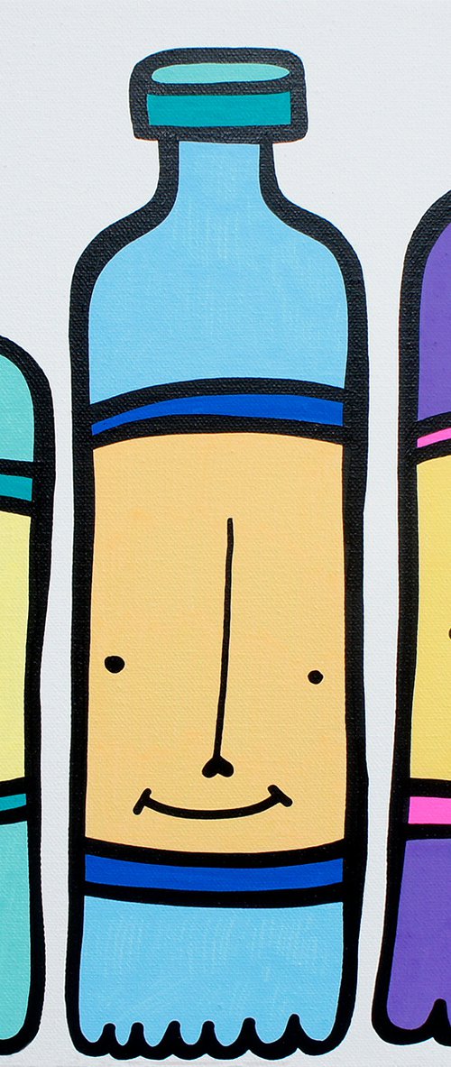 Three Bottles by Kev Munday