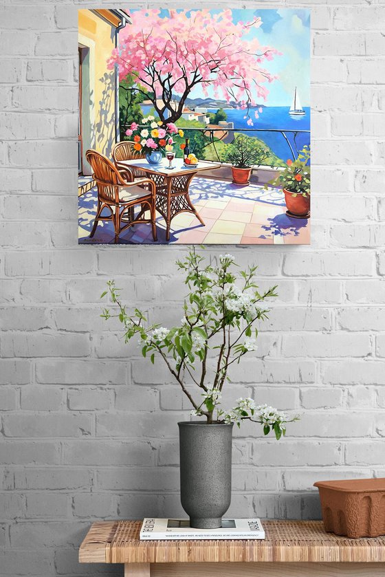 Mediterranean Terrace in Bloom