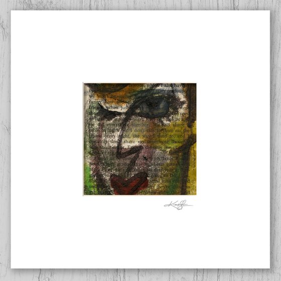 Encaustic Funky Face 2