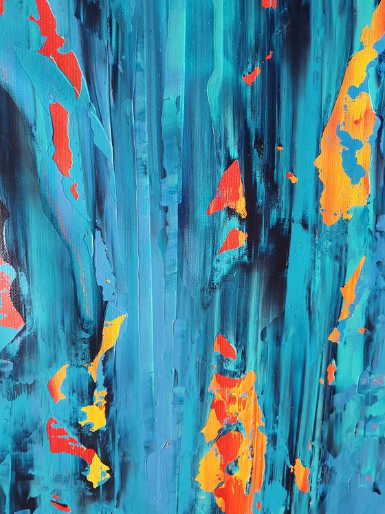 Wash away the pain- XXL abstract painting