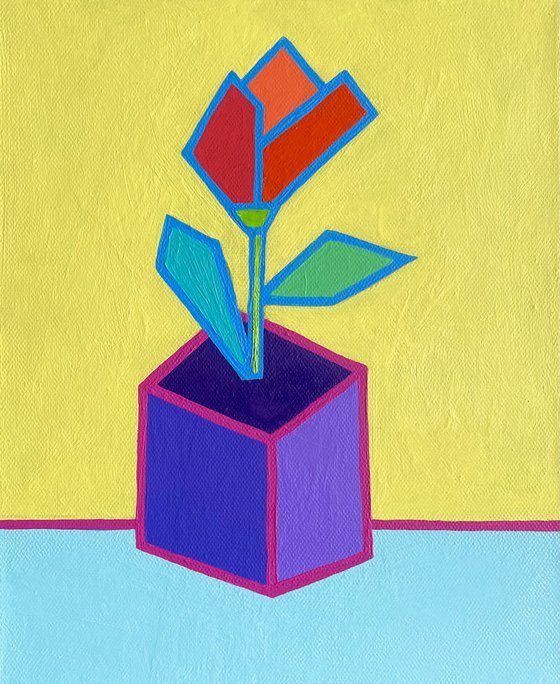 Pop art flower