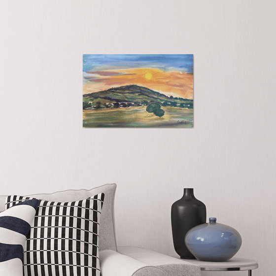 Duncliffe hill Sunset, Dorset