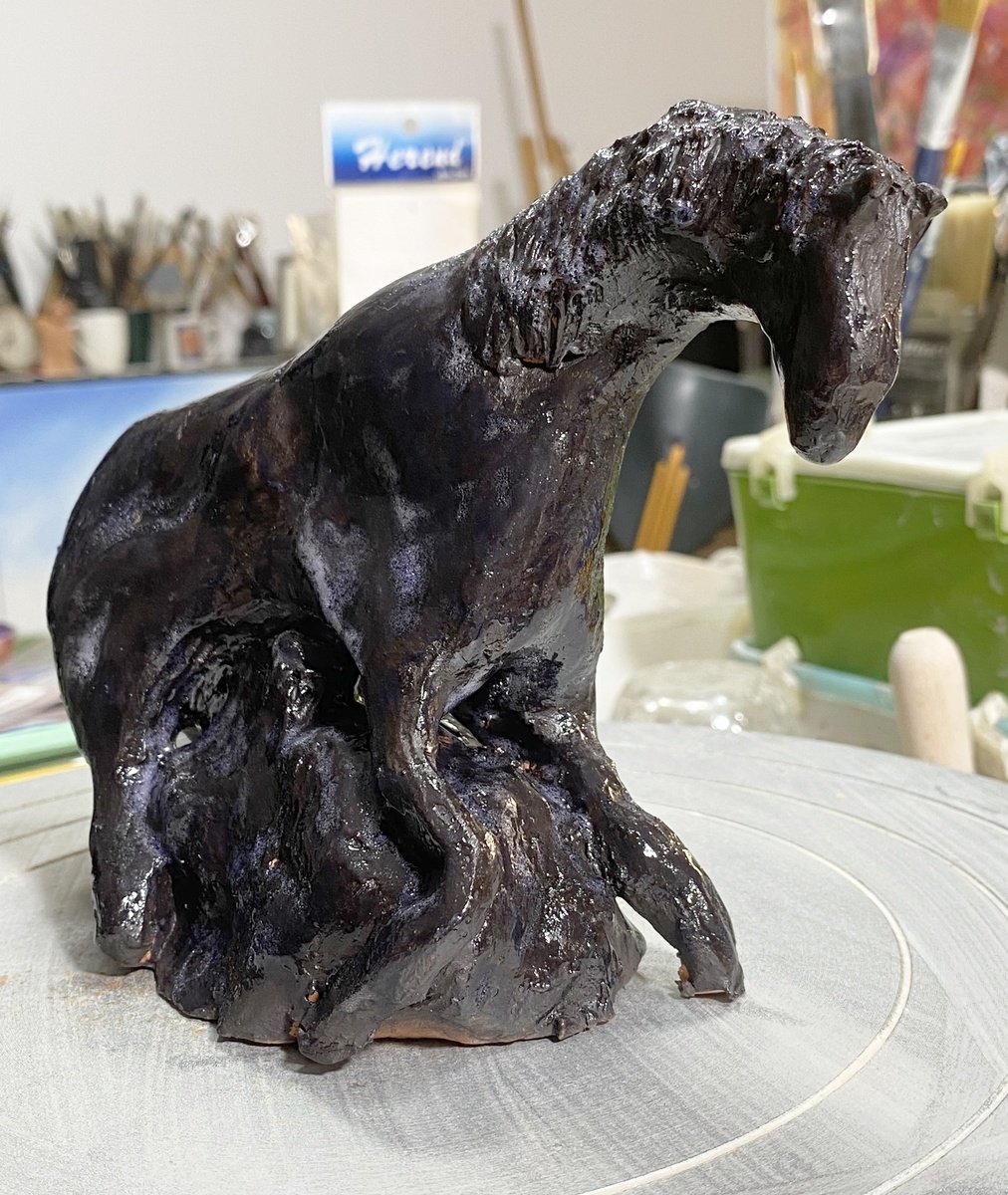Organic Clay Sculpture , Equus By YS?rei, 9 X 5, Artwork For Sale On Artfinder