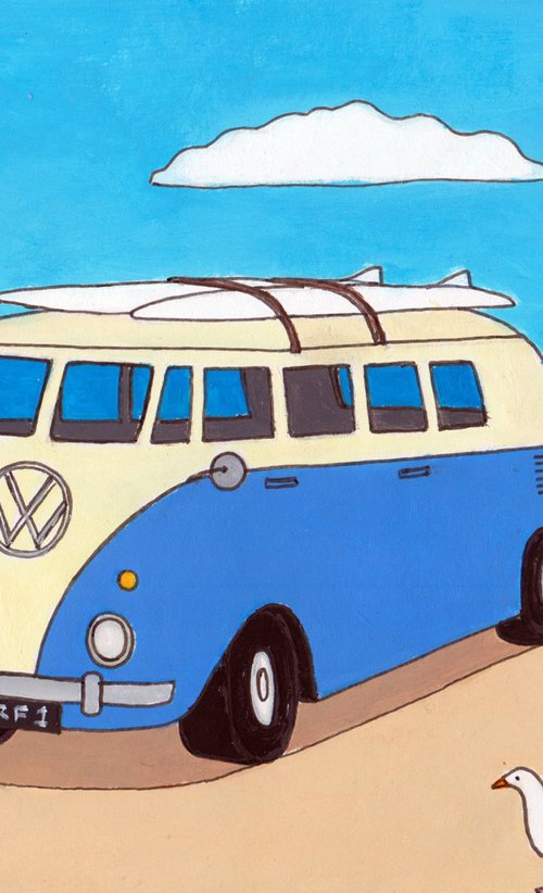 "Splitty on the beach" by Tim Treagust