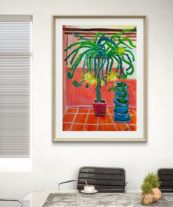 Balcony with Dragon Fruit