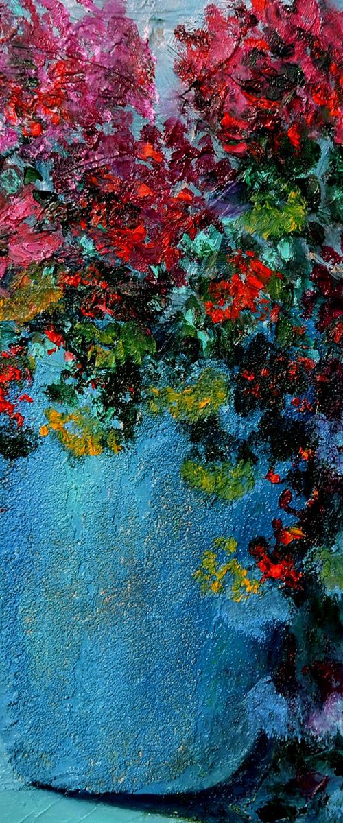 In Blue Vase by Veta  Barker