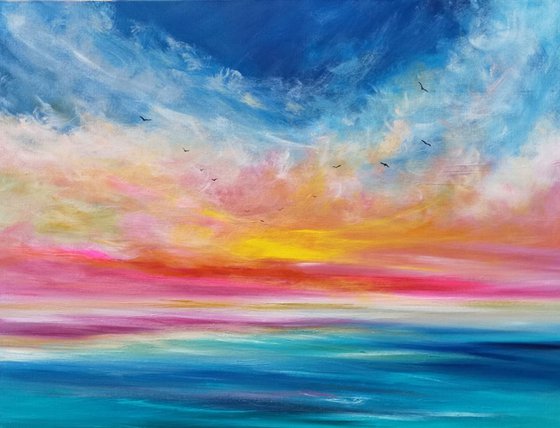 Harmony - Cornish Seascape, Art, Skyscape