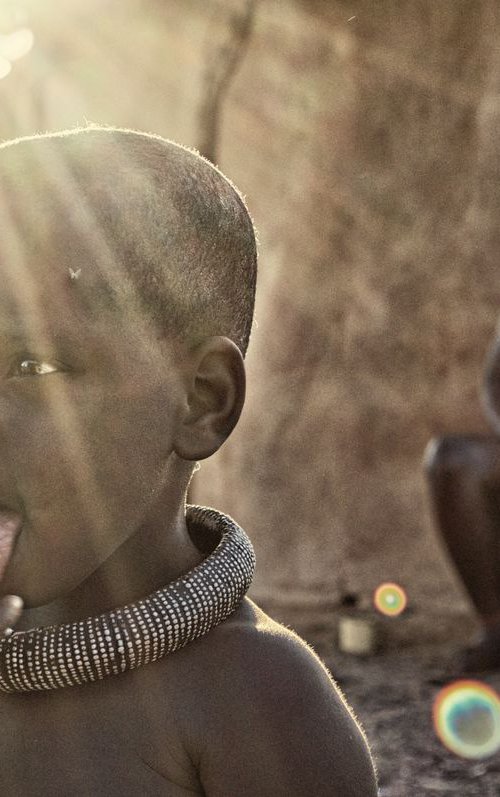 Himba Boy & Chief by Marc Ehrenbold