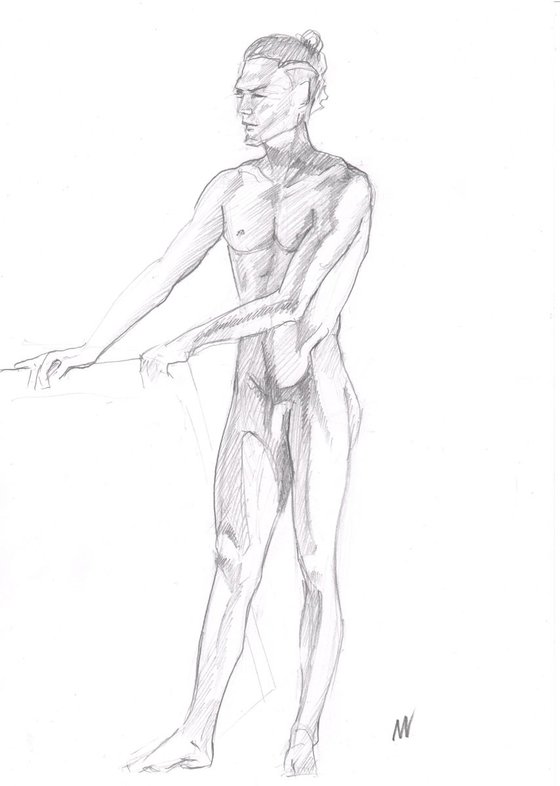 Sketch of Human body. Man.41