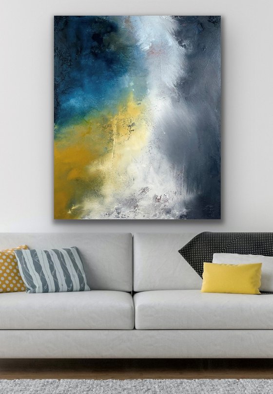 Falling - Large abstract - 100cm x 120cm