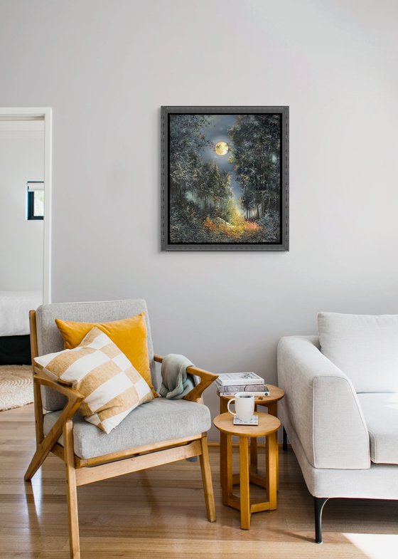 Full Moon in the Woods