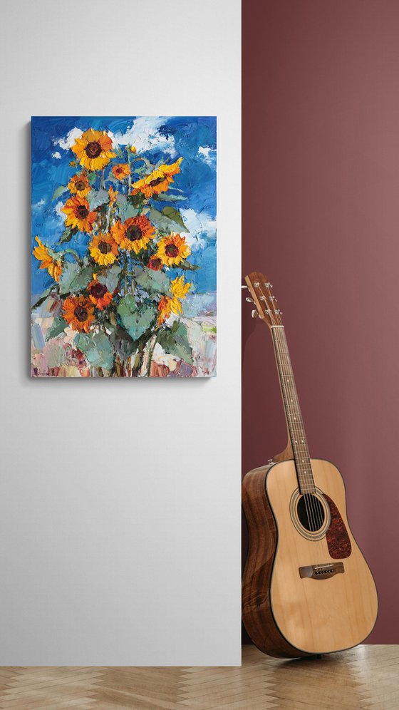 Blooming Sunflowers