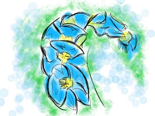 Blue Orchid by Jerry Fess
