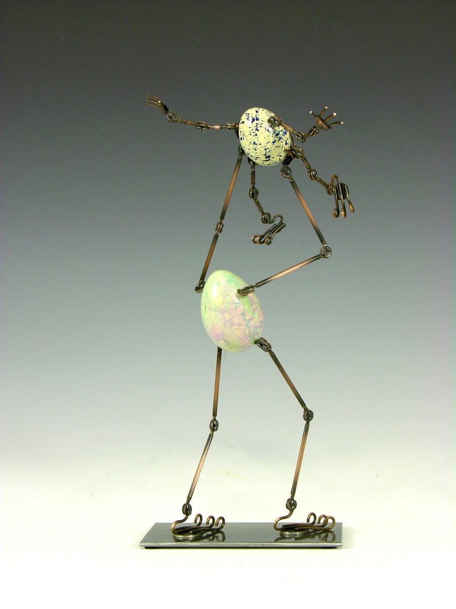 Expressive Portrait Sculpture By Tomoaki Orikasa, 6 X 13", Precious Moments, Original Artwork