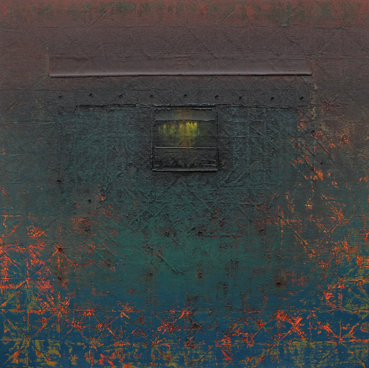 Organic Abstract Oil Painting By Athaang Art, 60 X 60, Divine Light, Original Artwork